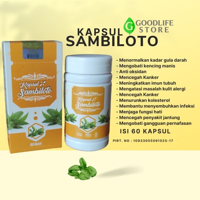 Jual Kapsul Sambiloto Isi 60 Herbal Ekstrak Daun Sambiloto Shopee