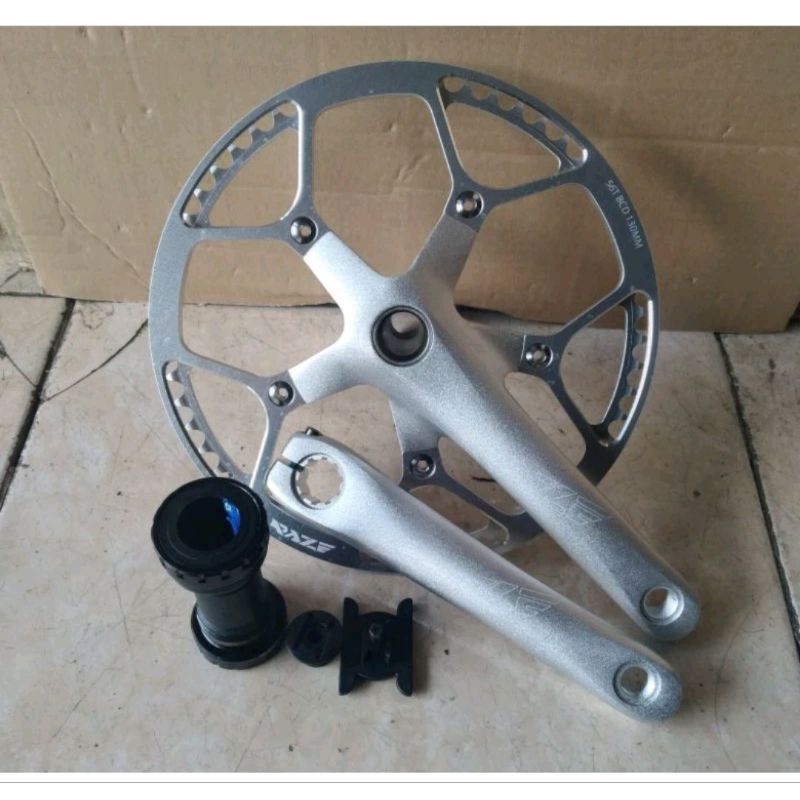 Jual Gir Crankset Crank Set Raze Pro T T Single Speed Hollowtech