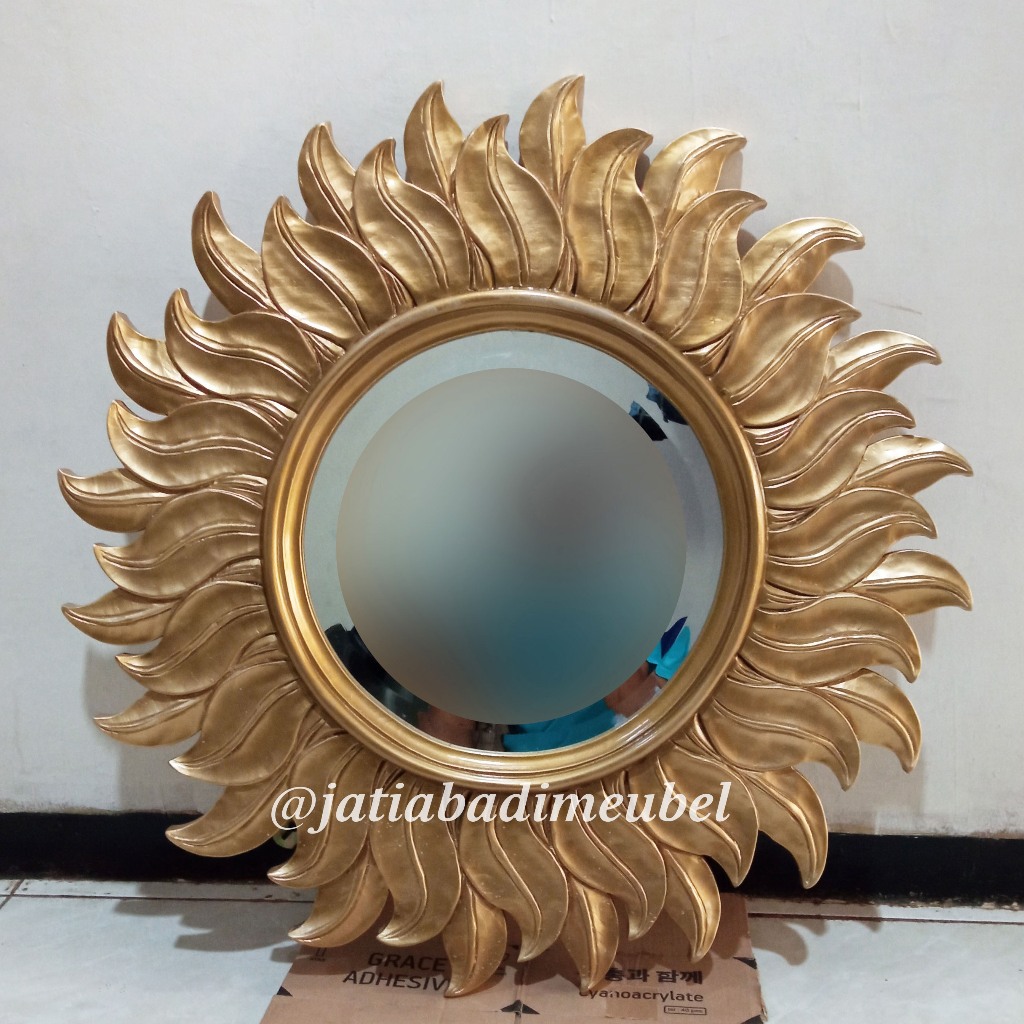 Jual Bingkai Pigura Figura Frame Cermin Hias Dinding Jati Model Daun