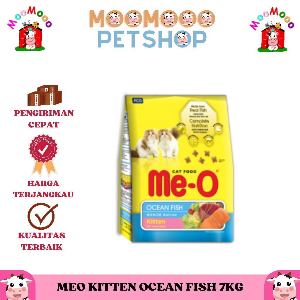 Jual Me O Kitten Ocean Fish Kg Makanan Kucing Cat Food Shopee