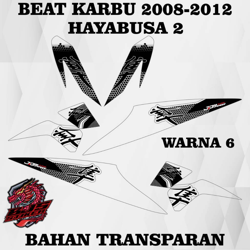 Jual Cod Striping Sticker Stiker Polet Lis Transparan Uv Beat Karbu