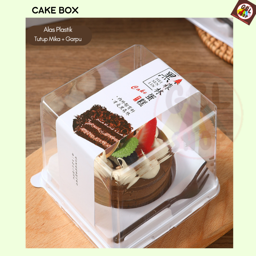 Jual Kotak Mika Kue Bolu Roti X X Cake Box Transparan Pcs