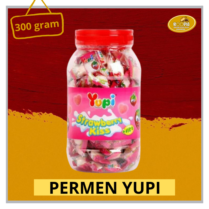 Jual Permen Yupi Strawberry Kiss Jas Toples Gram Permen Hati Love