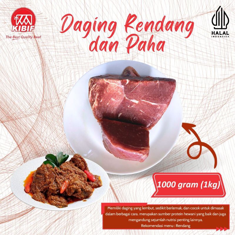 Jual Daging Paha Dan Rendang 1kg Shopee Indonesia