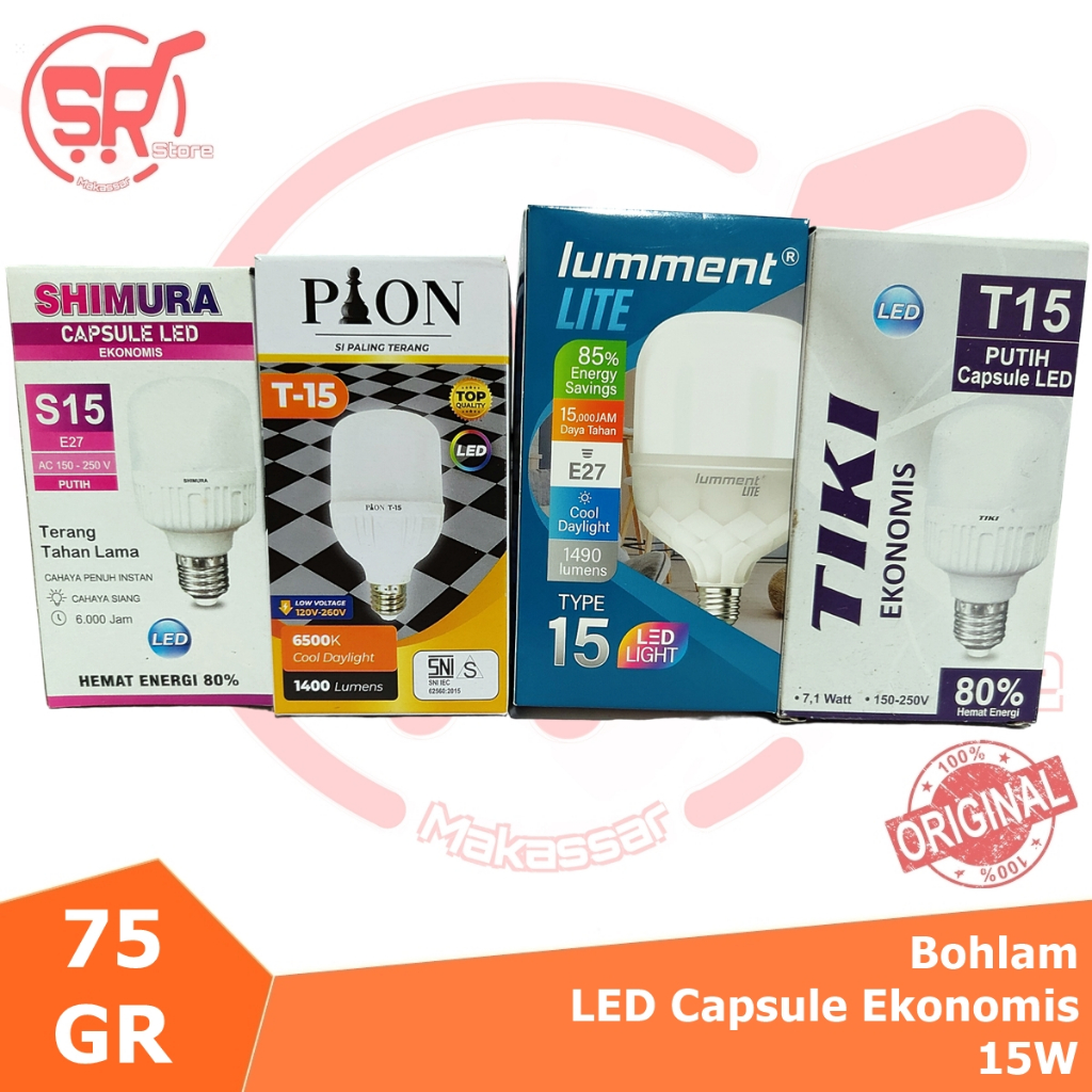 Jual W Lampu Ekonomis Bohlam Led Capsule Ekonomis Murah W Aneka