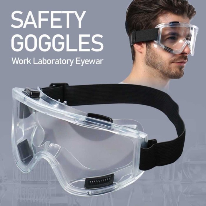 Jual GOGGLES CROSS Kaca Bening Kacamata Gerinda Safety Goggles Warna