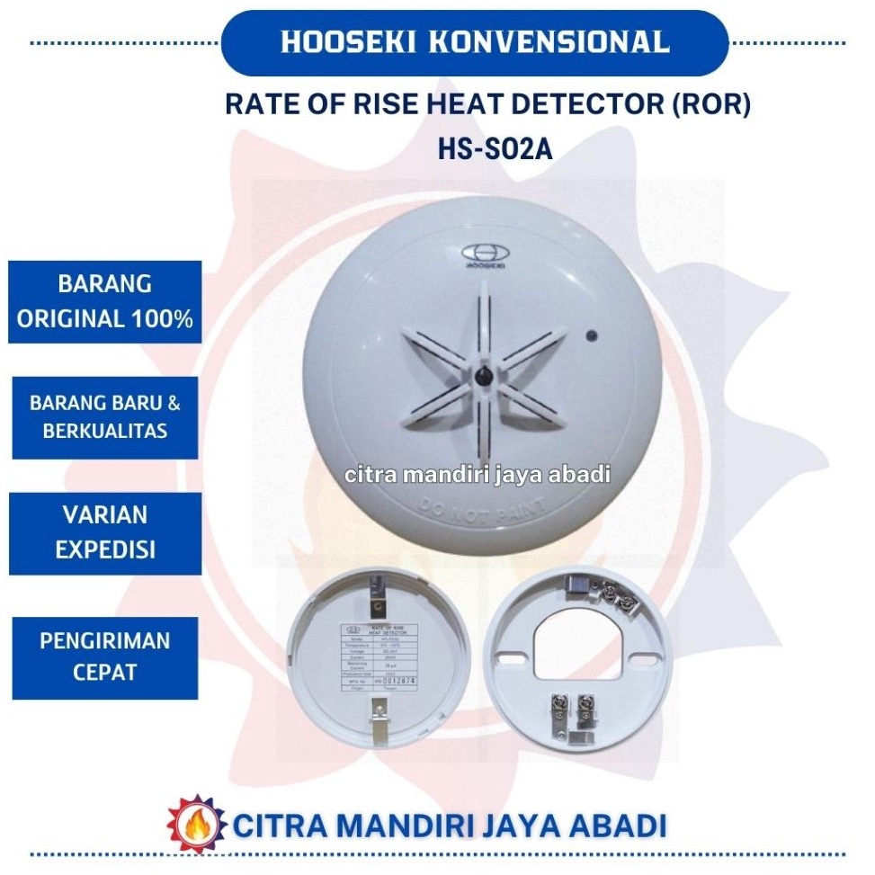 Jual Zp Rate Of Rise ROR Heat Detector HOOSEKI H Shopee Indonesia