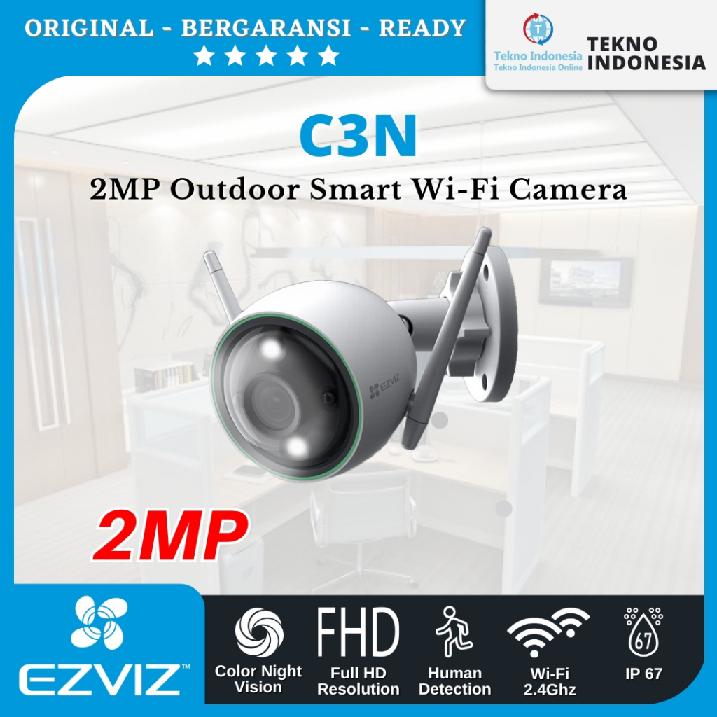 Jual Ezviz C N Mp Ip Cam Wifi Outdoor Color Night Vision P