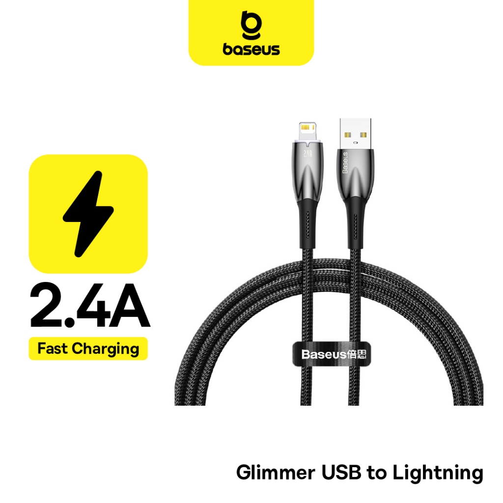 Jual BASEUS Kabel Data Glimmer Fast Charging Data Cable USB To