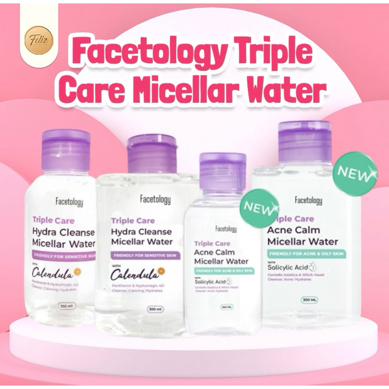 Jual FELIZ FACETOLOGY Triple Care Hydra Cleanse Acne Calm Micellar