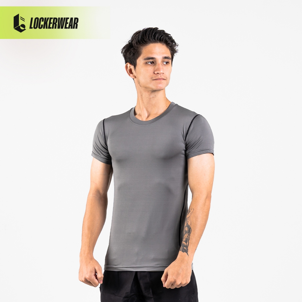 Jual Kaos Compression Lengan Pendek Pria Stretch Elastis Manset