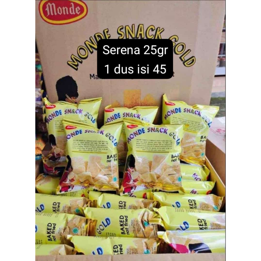 Jual Monde Serena Snack Gold Dus Isi Pack Shopee Indonesia