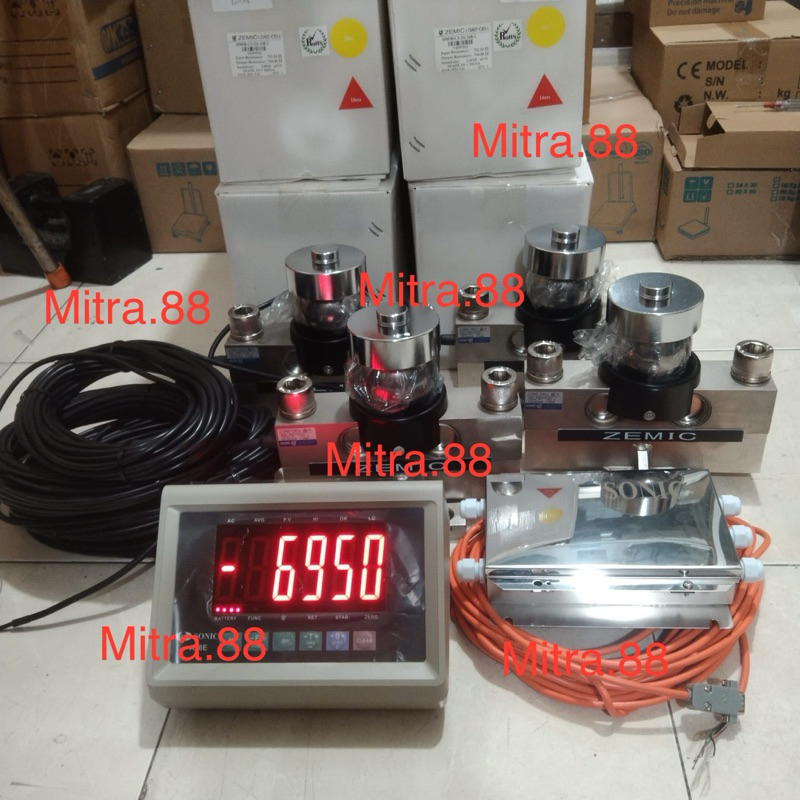 Jual Paket Komplit Load Cells Jembatan Timbang Zemic Hm B Plus