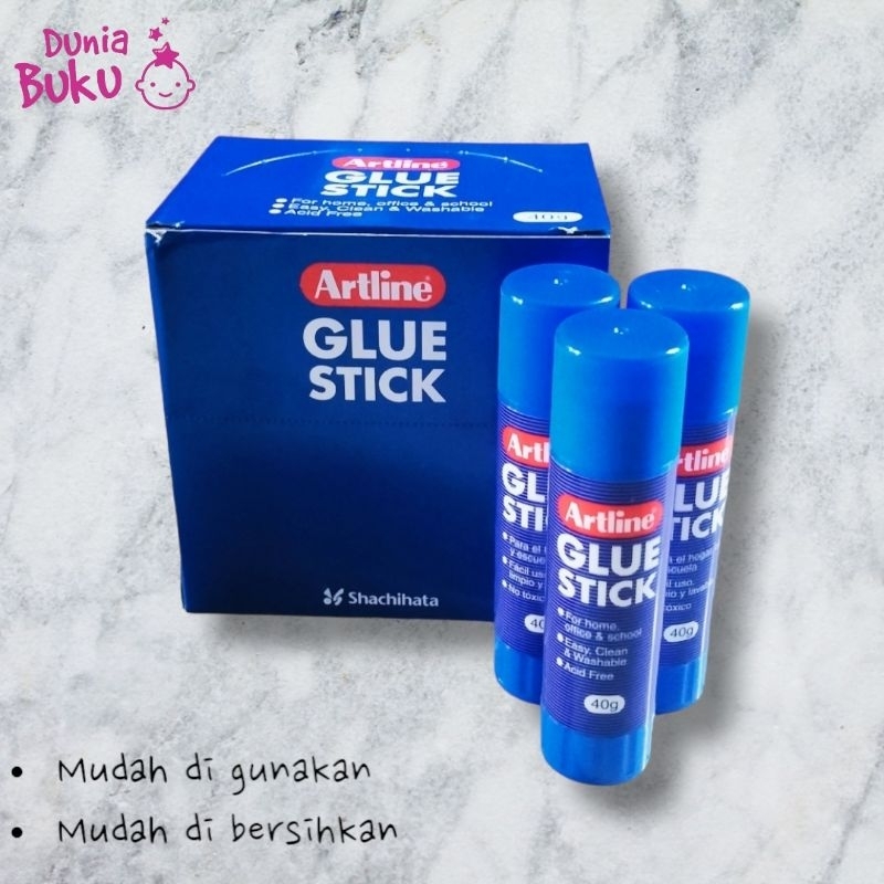 Jual 1 Box 12 Pcs Lem Kertas Stick Artline Artline Glue Stick