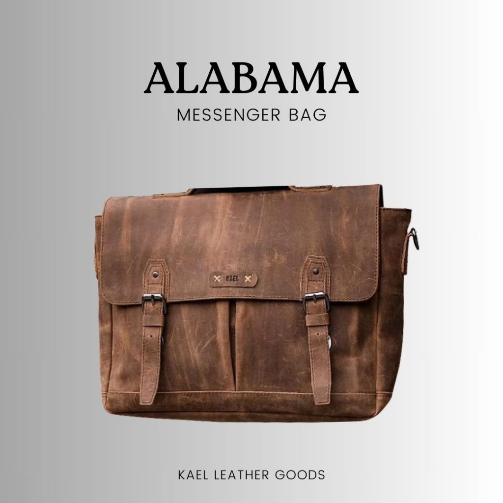 Jual Kael Leather Alabama Series Tas Selempang Laptop Kerja Pria