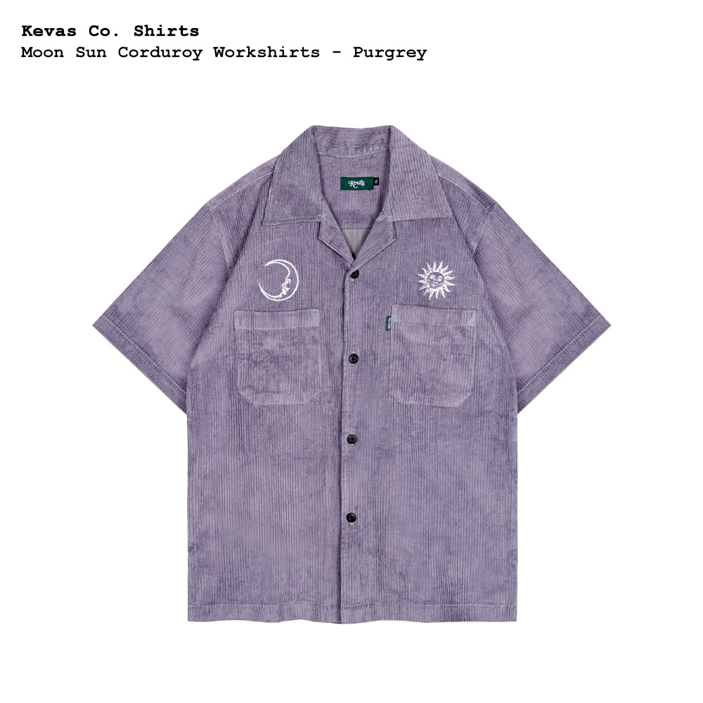 Jual Kevas Moon Sun Corduroy Work Shirt Shopee Indonesia