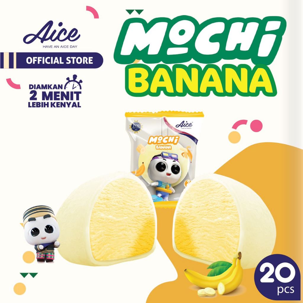 Jual Paket Aice Ice Cream Mochi Banana Es Krim Isi Pcs Shopee