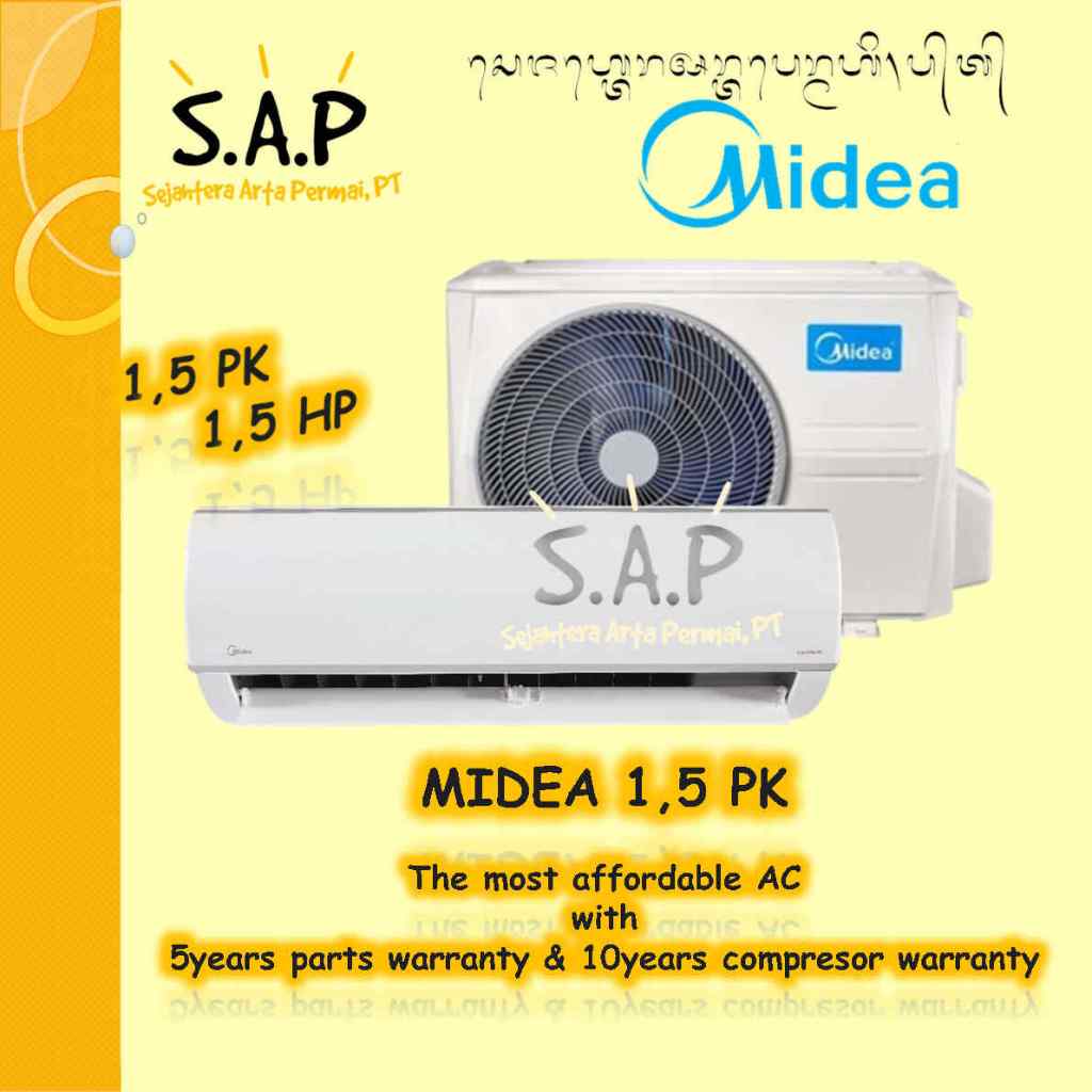 Jual Ac Midea Pk Standard Msfc Crn X Shopee Indonesia