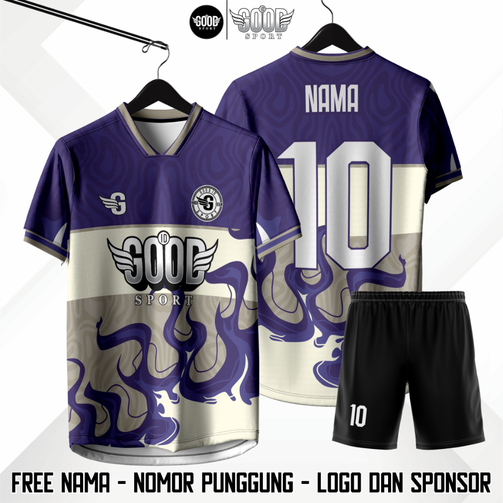 Jual Jersey Futsal Sepakbola Free Custom Nama Nomer Punggung Logo