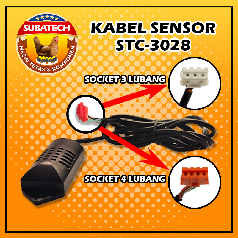 Jual Kabel Sensor STC 3028 Termostat Higrostat Thermostat Hygrostat