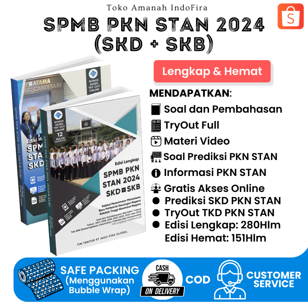 Jual Versi Terbaru SPMB PKN STAN 2024 SKD SKB Edisi Lengkap