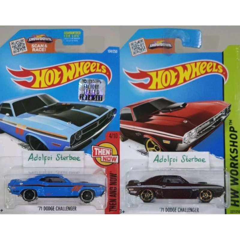 Jual Hotwheels Hot Wheels 71 Dodge Challenger Hw Workshop Then And Now Factory Sealed Shopee