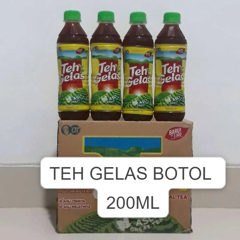 Jual TEH GELAS BOTOL 200ML Shopee Indonesia