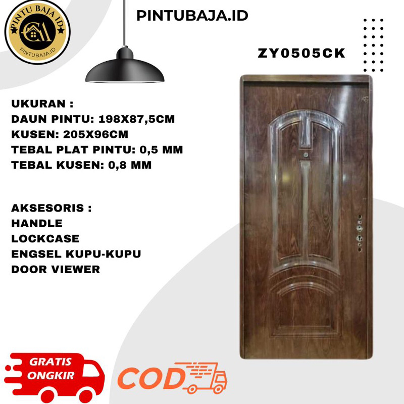 Jual GRATIS ONGKIR PINTU BAJA Set Pintu Plat Baja Pintu Kusen