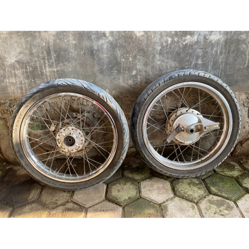 Jual Velg Megapro Mono Tromol Original Set Shopee Indonesia