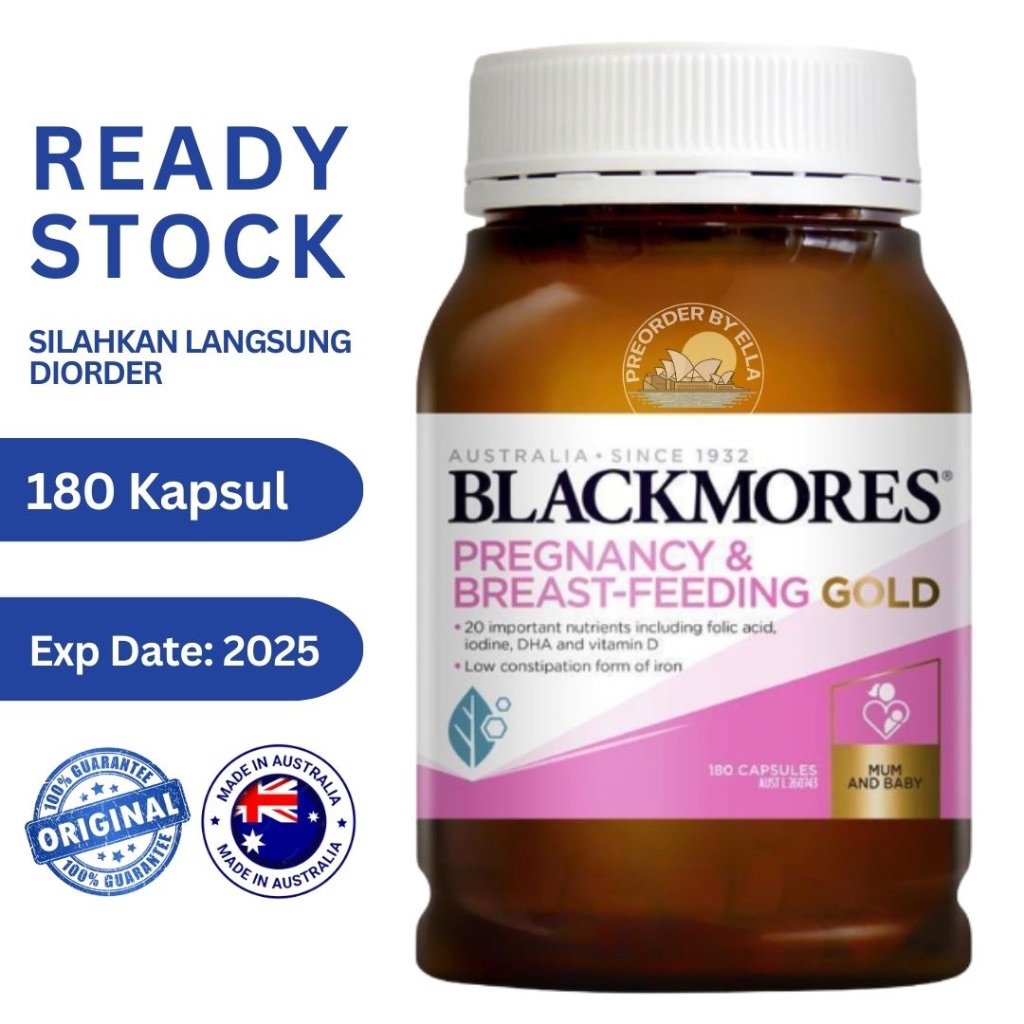 Jual Blackmores Pregnancy Breastfeeding Gold Capsules Vitamin