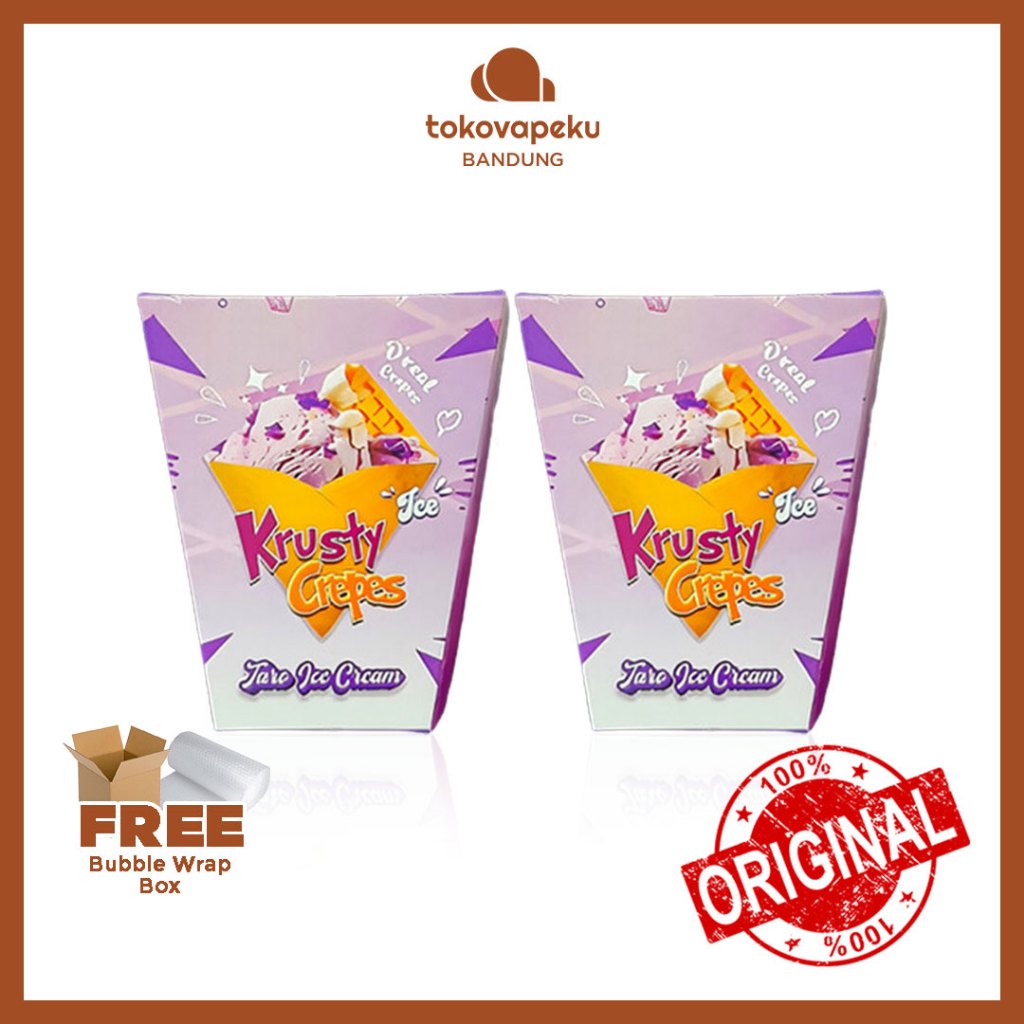 Jual Krusty Crepes V Taro Ice Cream Krusty Ml Original By Java Juice