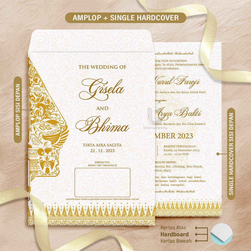 Jual Hardcover Amplop Tema Jawa Free Website Invitation Undangan