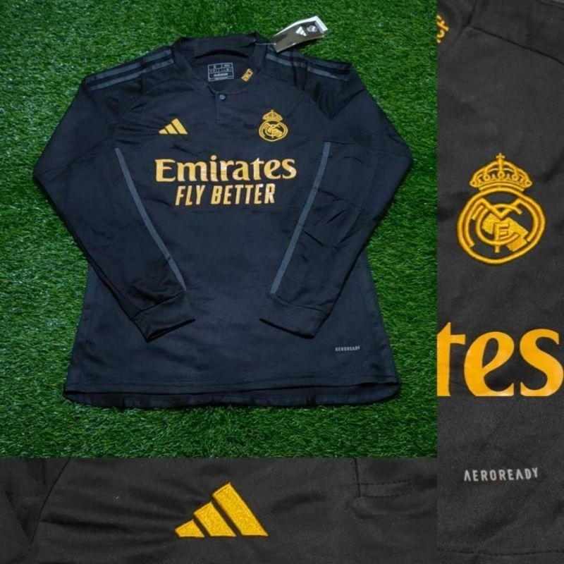 Jual LONGSLEEVE LS Jersey Bola Real Madrid 3rd Third 2023 2024 2024