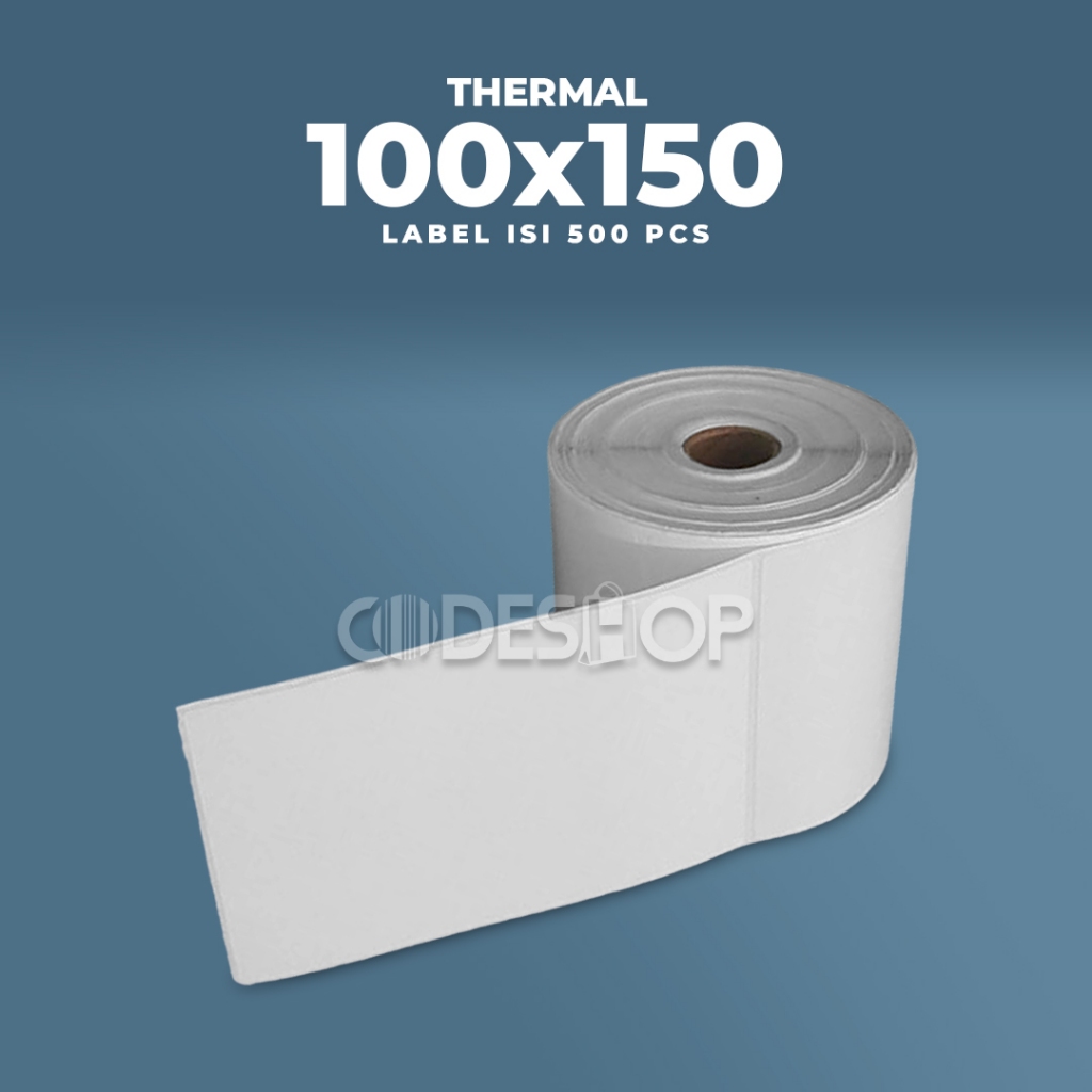 Jual Stiker Label Thermal 100x150 Mm 1 Line Isi 500 Cetak Resi Shopee