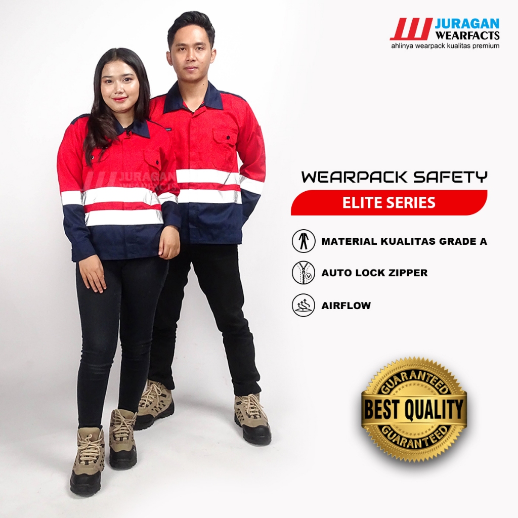 Jual Juragan Wearfacts Baju Wearpack Safety Model Elite Warna Merah