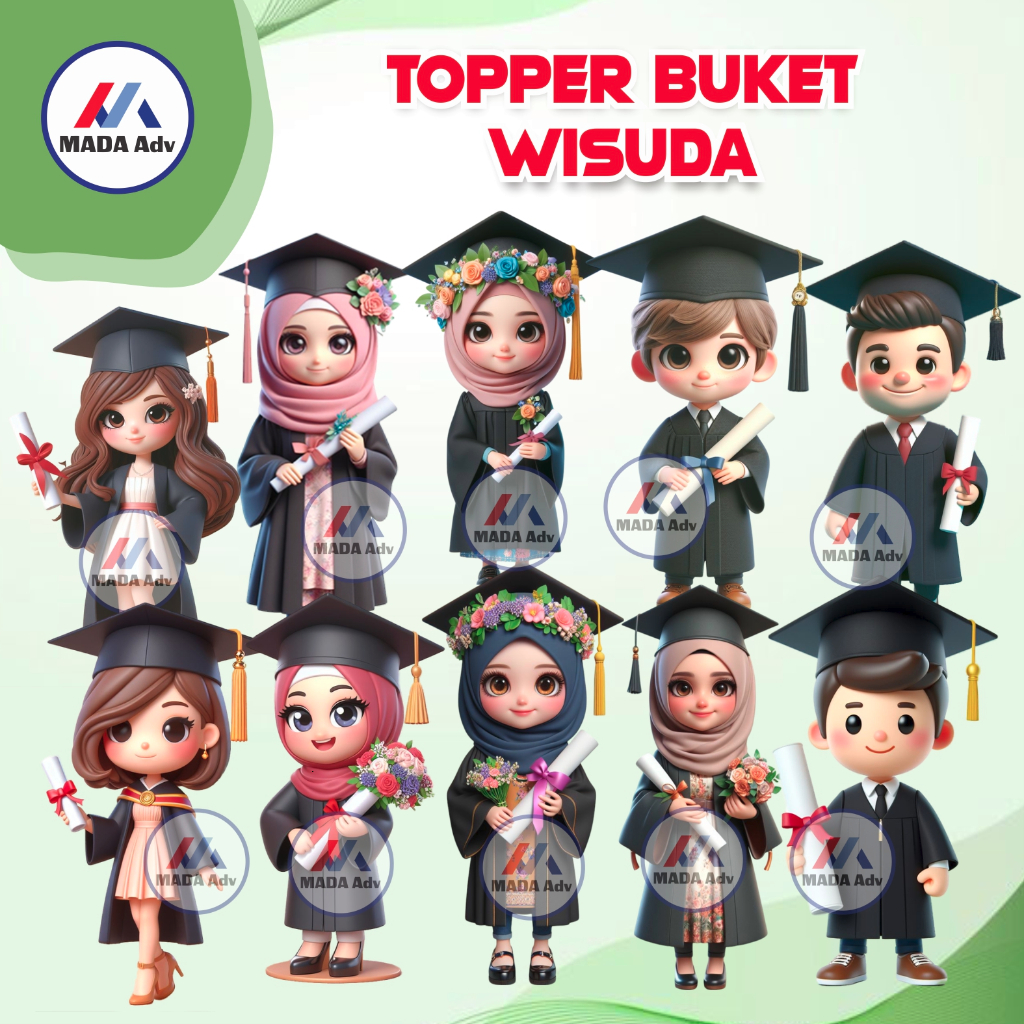 Jual Topper Wisuda Topper Buket Bunga Topper Wisuda D Topper