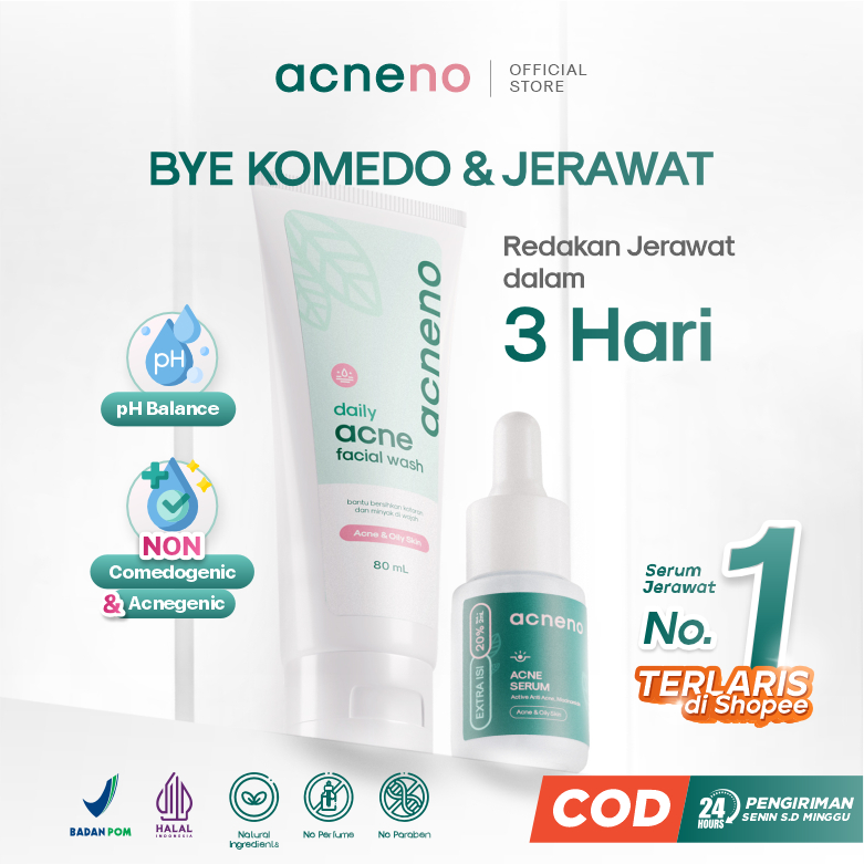 Jual Sabun Wajah Anti Komedo Serum Anti Acne ACNENO Sabun Wajah