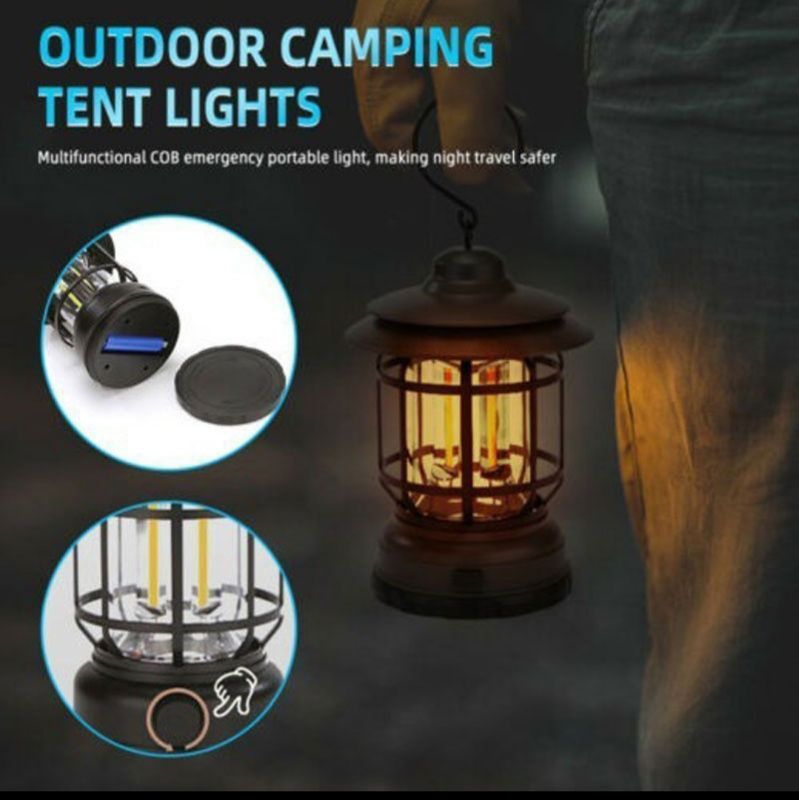 Jual Lampu Camping Led Lentera Gantung Retro Lampu Outdoor Klasik