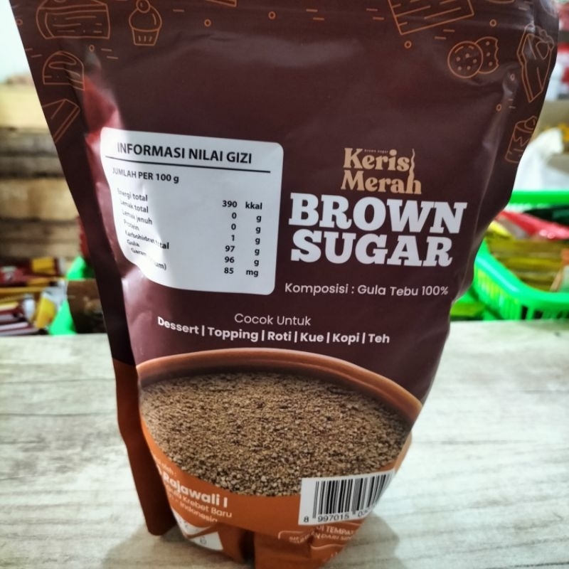 Jual Brown Sugar Light Brown Sugar Keris Merah Kemasan Gram Shopee