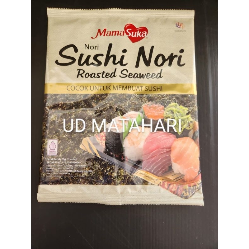 Jual Sushi Nori Gimbab Sheets Mamasuka Roasted Seaweed Rumput