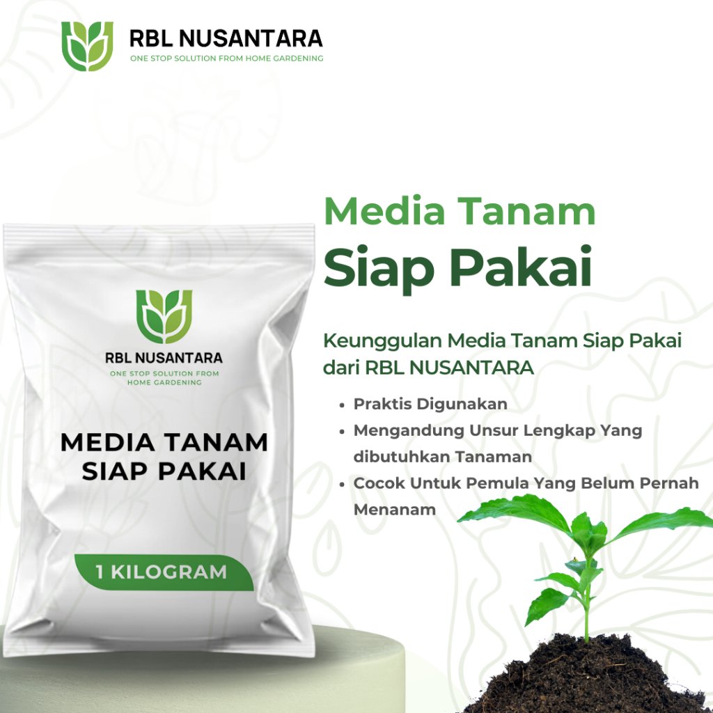 Jual Media Tanam Organik Siap Pakai 1kg Media Tanam Unggul Pertumbuhan