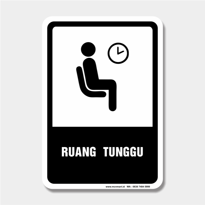 Jual Safety Sign Rambu K Sarana Umum Ruang Tunggu Shopee Indonesia