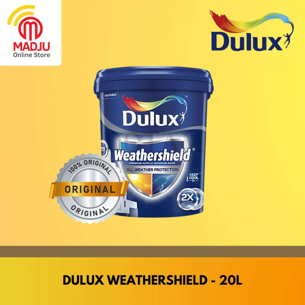 Jual Dulux Weathershield Dual Shield Exterior Cat Exterior 20 Liter