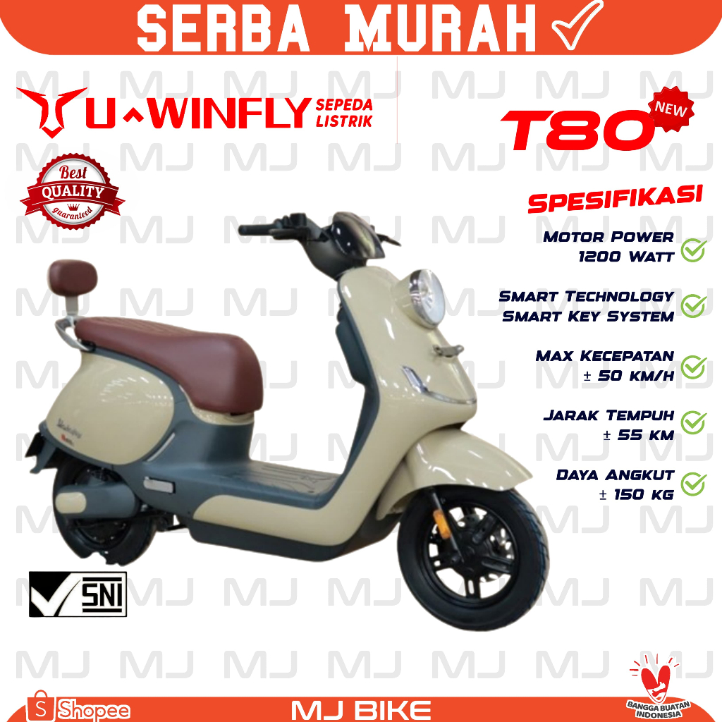 Jual Motor Listrik Uwinfly T Watt Terbaru Original Garansi Resmi