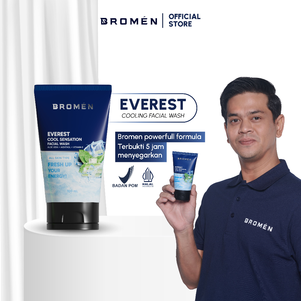 Jual BROMEN Everest Cool Sensation Facial Wash 100ml Shopee Indonesia