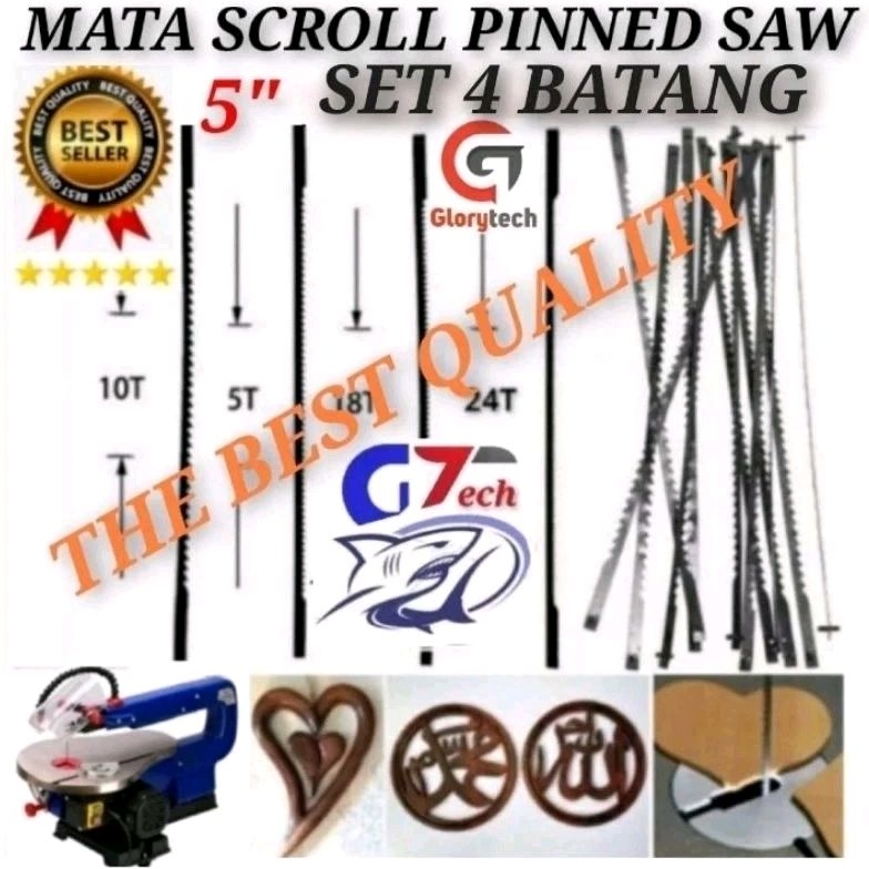 Jual Mata Gergaji Scroll Saw Pinned Mata Gergaji Scroll Saw Pin Kait