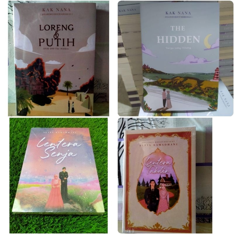 Jual NOVEL ISLAMI ROMANTIS TERBARU LORENG PUTIH THE HIDDEN LENTERA