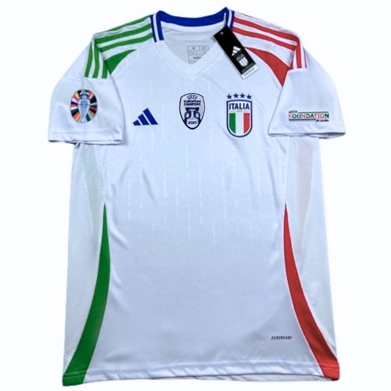 Jual JERSEY BOLA ITALIA AWAY FULL PATCH EURO 2024 GRADE ORI TOP QUALITY