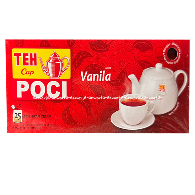 Jual Teh Cap Poci Teh Hitam Celup Rasa Vanila Vanilla Tea Teh Celup