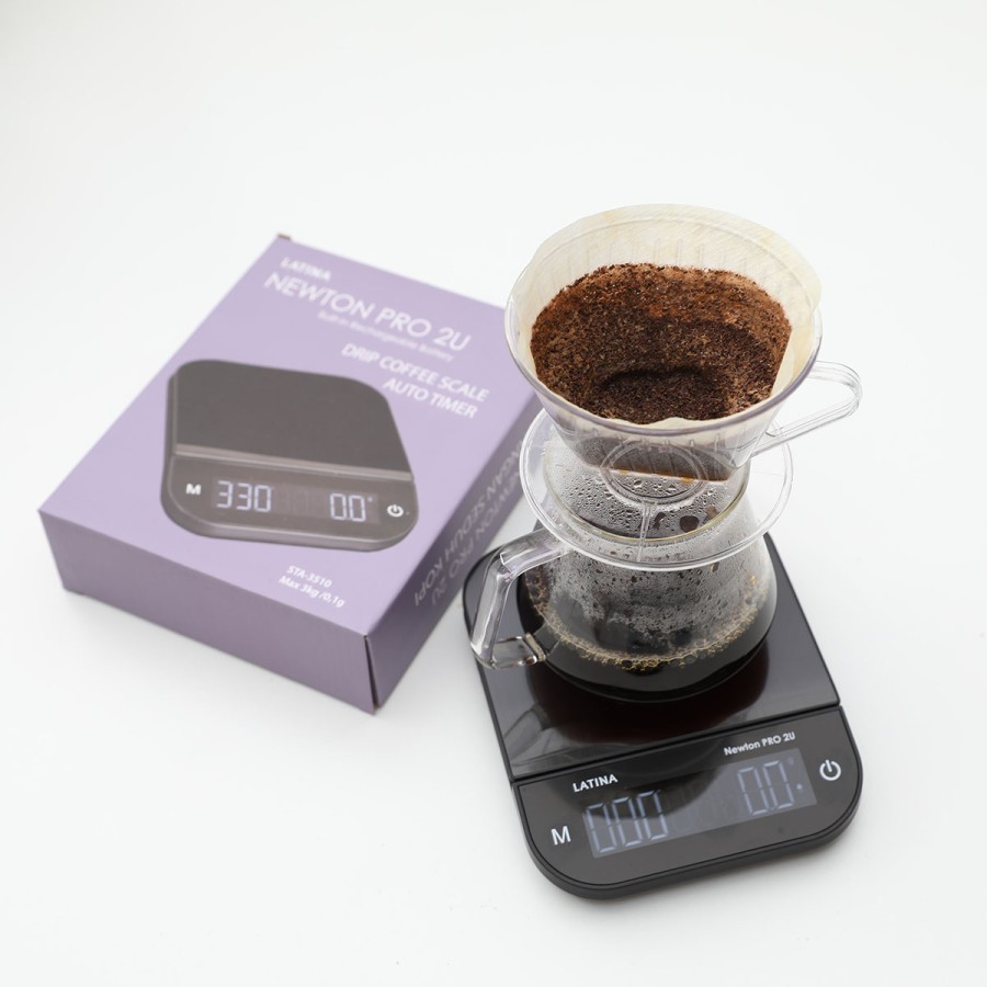 Jual LATINA Newton PRO 2U Coffee Drip Scale Timer Timbangan Seduh Kopi